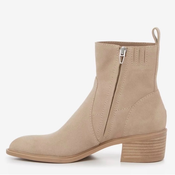 Dolce Vita Bryson Bootie Light Taupe Suede Size 7 - Picture 3 of 8